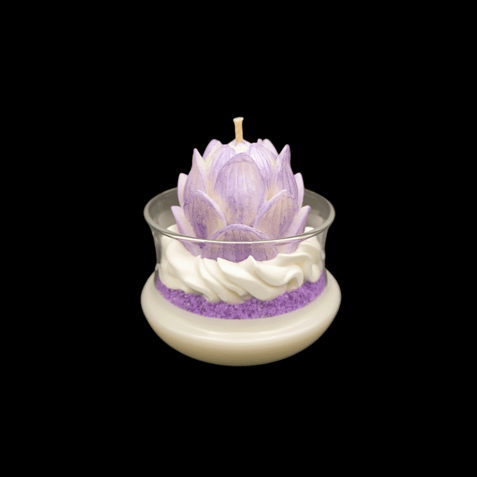 Bougie gourmande parfum Lotus enchanté