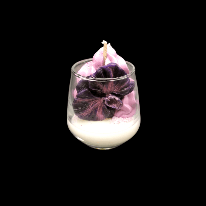 Bougie gourmande XS parfum Orchidée Perle noire