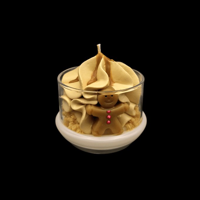 Bougie gourmande parfum Biscuit cannelle