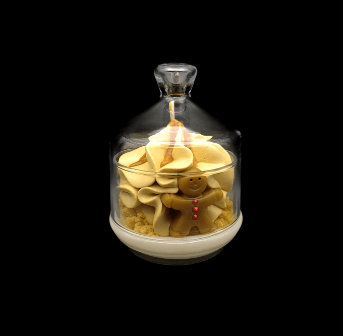 Bougie gourmande parfum Biscuit cannelle