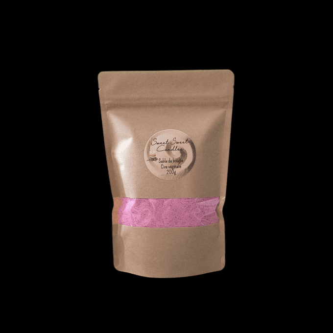 Sable de bougie rose
