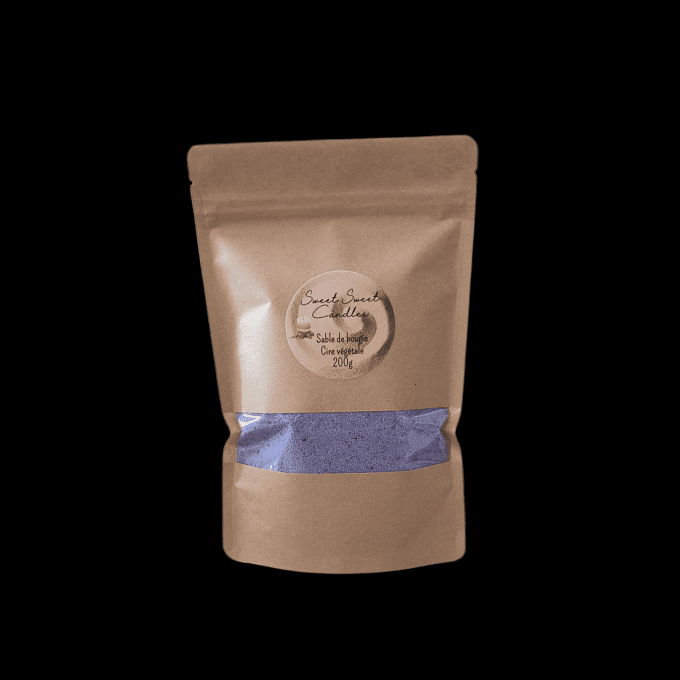 Sable de bougie violet