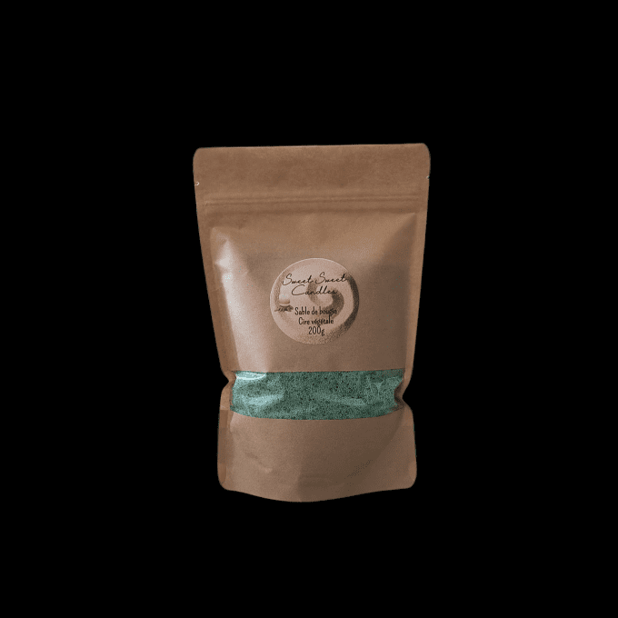 Sable de bougie vert