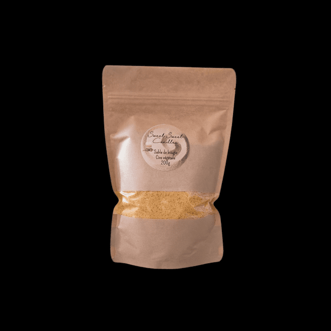 Sable de bougie orange