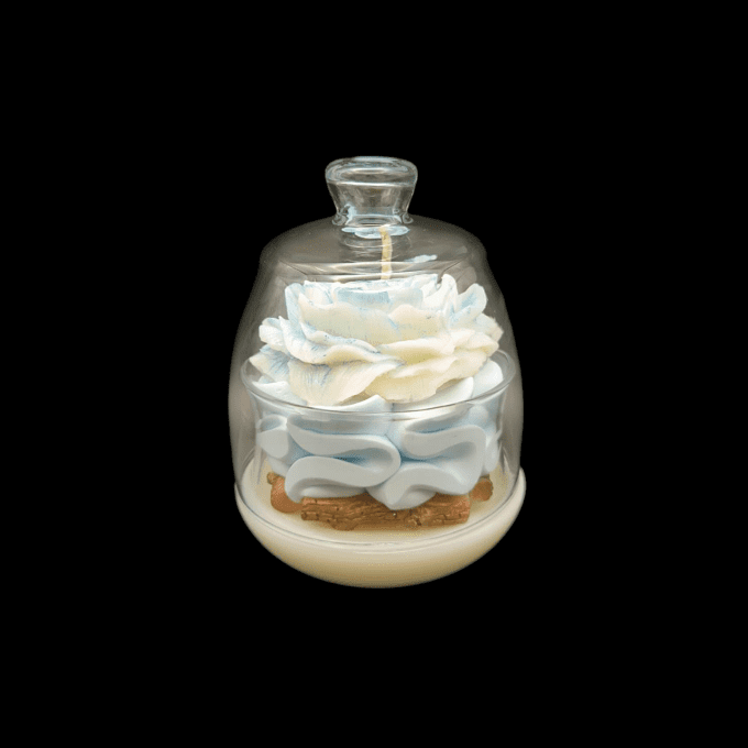 Bougie gourmande sous cloche parfum Pixie wonder