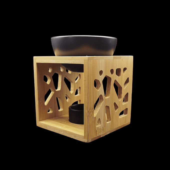 Brûleur bambou céramique noir